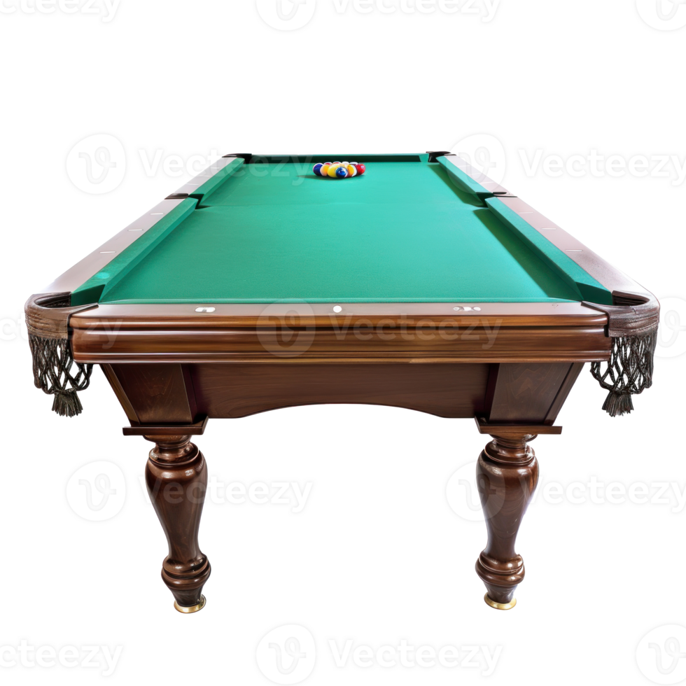 Pool Table Billiards Table isolate on transparency background png