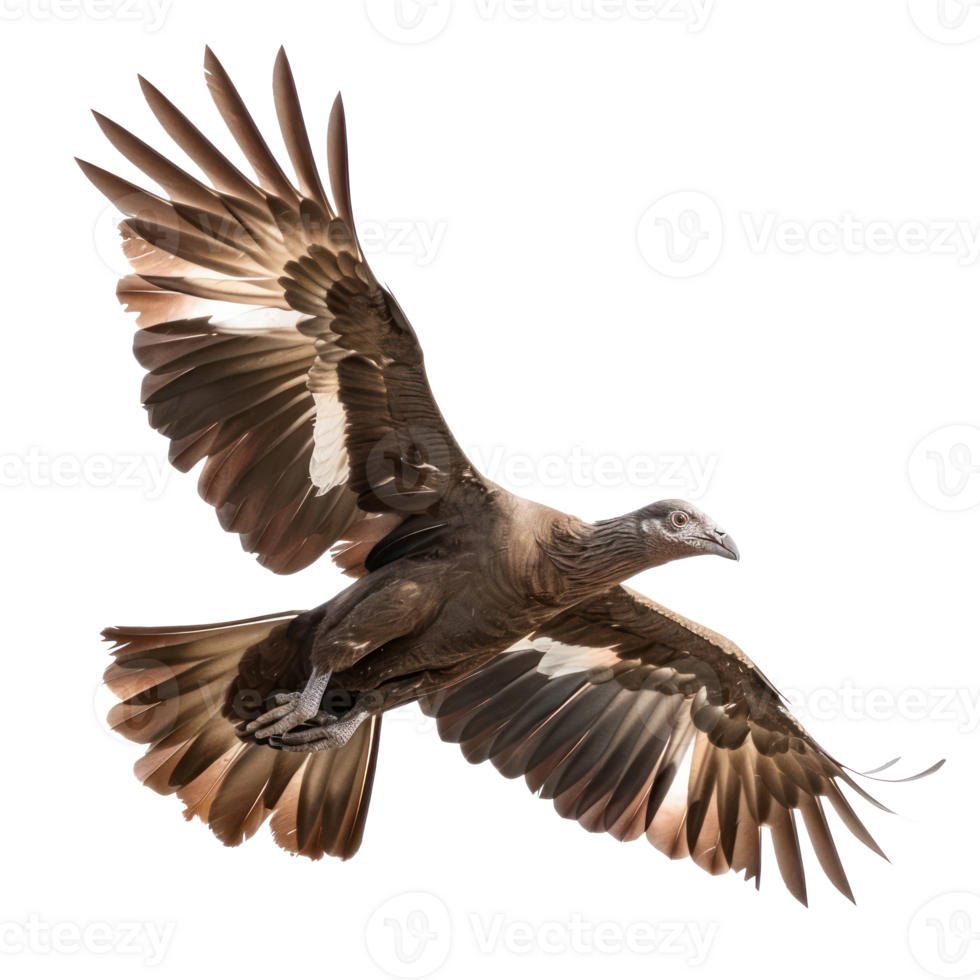 Megapode bird fly full body isolate on transparency background png