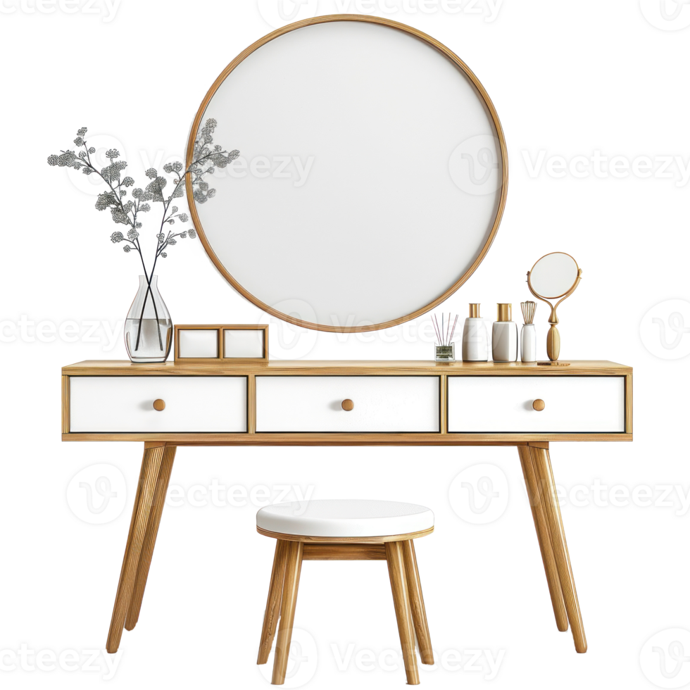 Dressing Table Vanity isolate on transparency background png