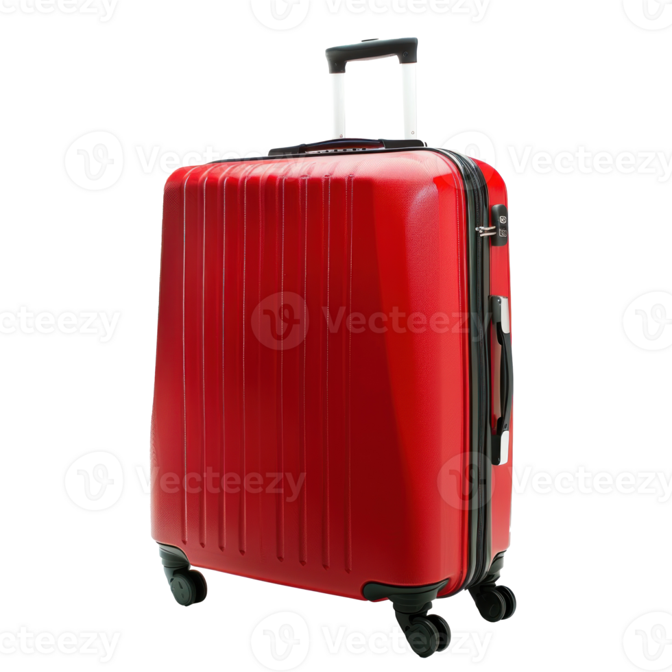 Trolley Bag front view full length isolate on transparency background png