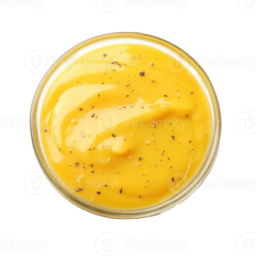 cheese sauce top view full length isolate on transparency background png