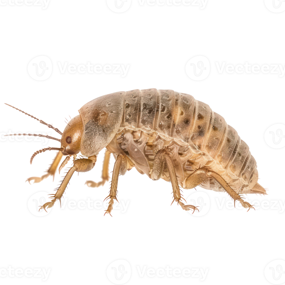 Booklice side view full body isolate on transparency background png