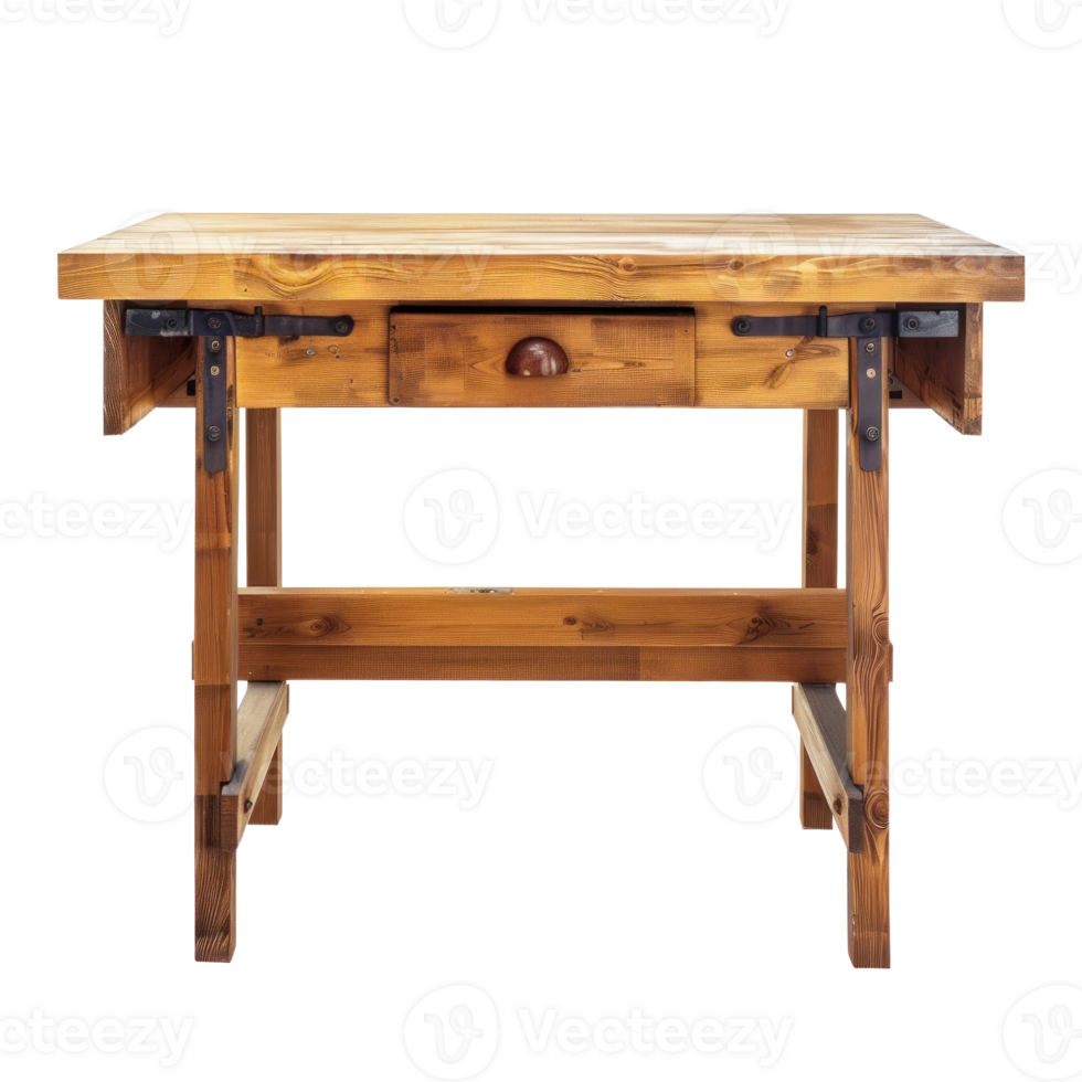 Work Table front view full length isolate on transparency background png
