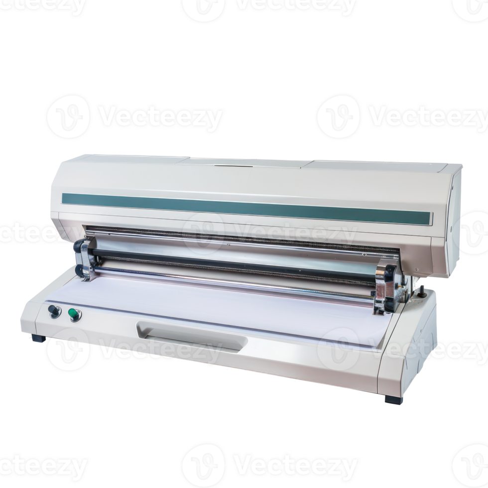 Laminator front view full body isolate on transparency background png