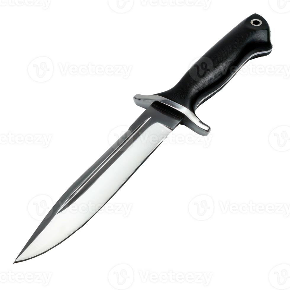 Knife side view full length isolate on transparency background png