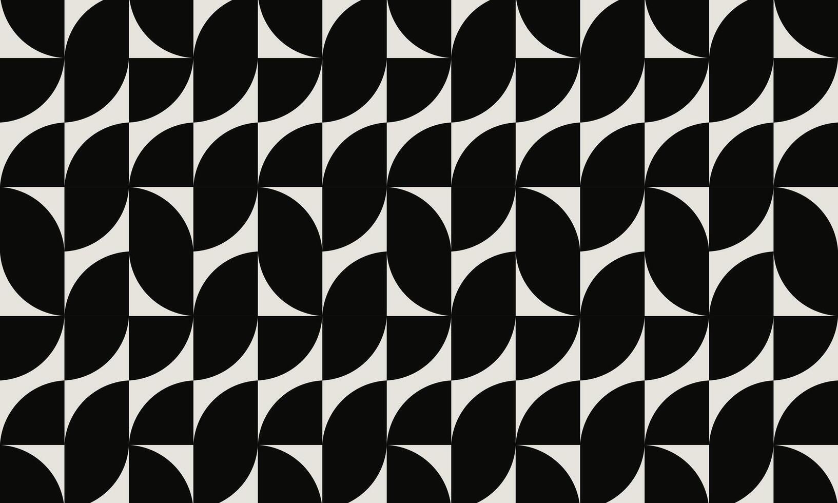 Modern Geometric Abstract Pattern in Black and White Bold, Minimalist Retro Art Design for Backgrounds, Wallpapers, Fashion Prints, and Home Decor Seamless Optical Illusion Pattern vector