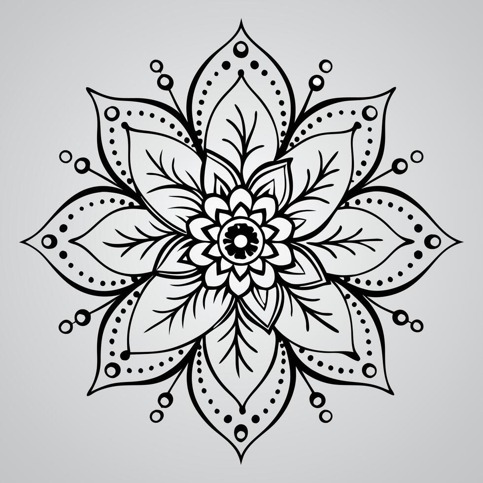 An Exquisite Floral Composition vector