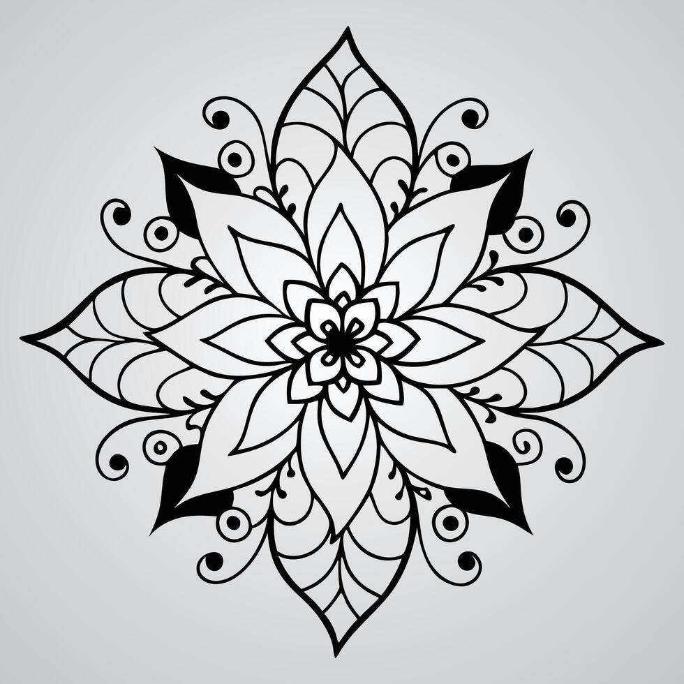 Elegant Petals Form Stunning Floral Art vector