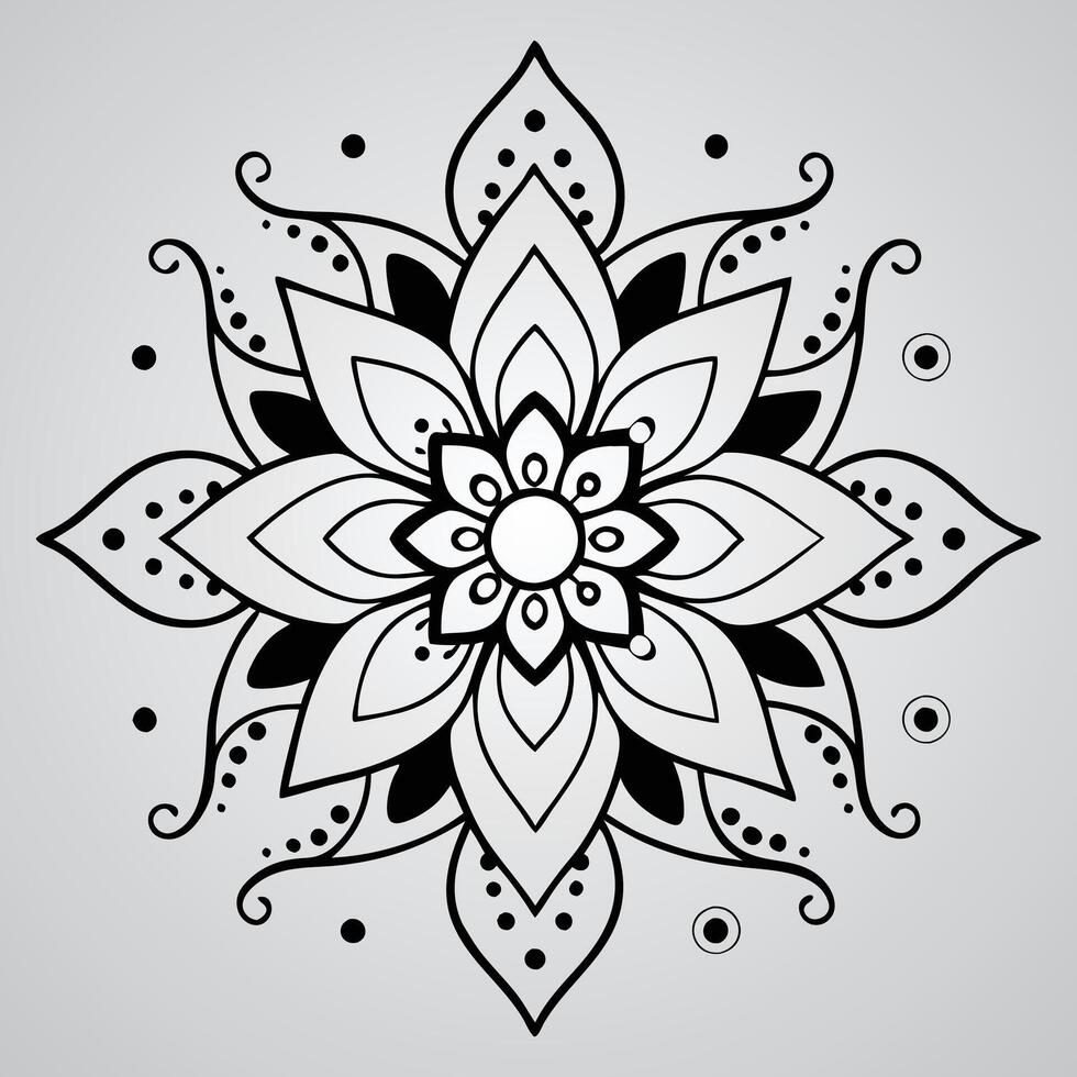 Harmony in Floral Design and Art Beauty vector