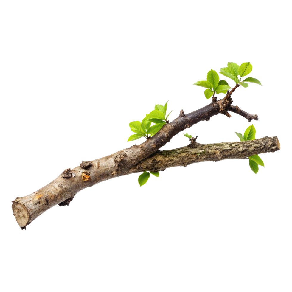 A branch with green leaves on it png