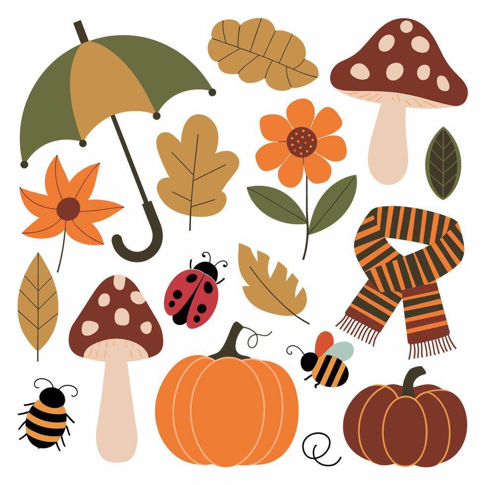 Autumn clipart image vector