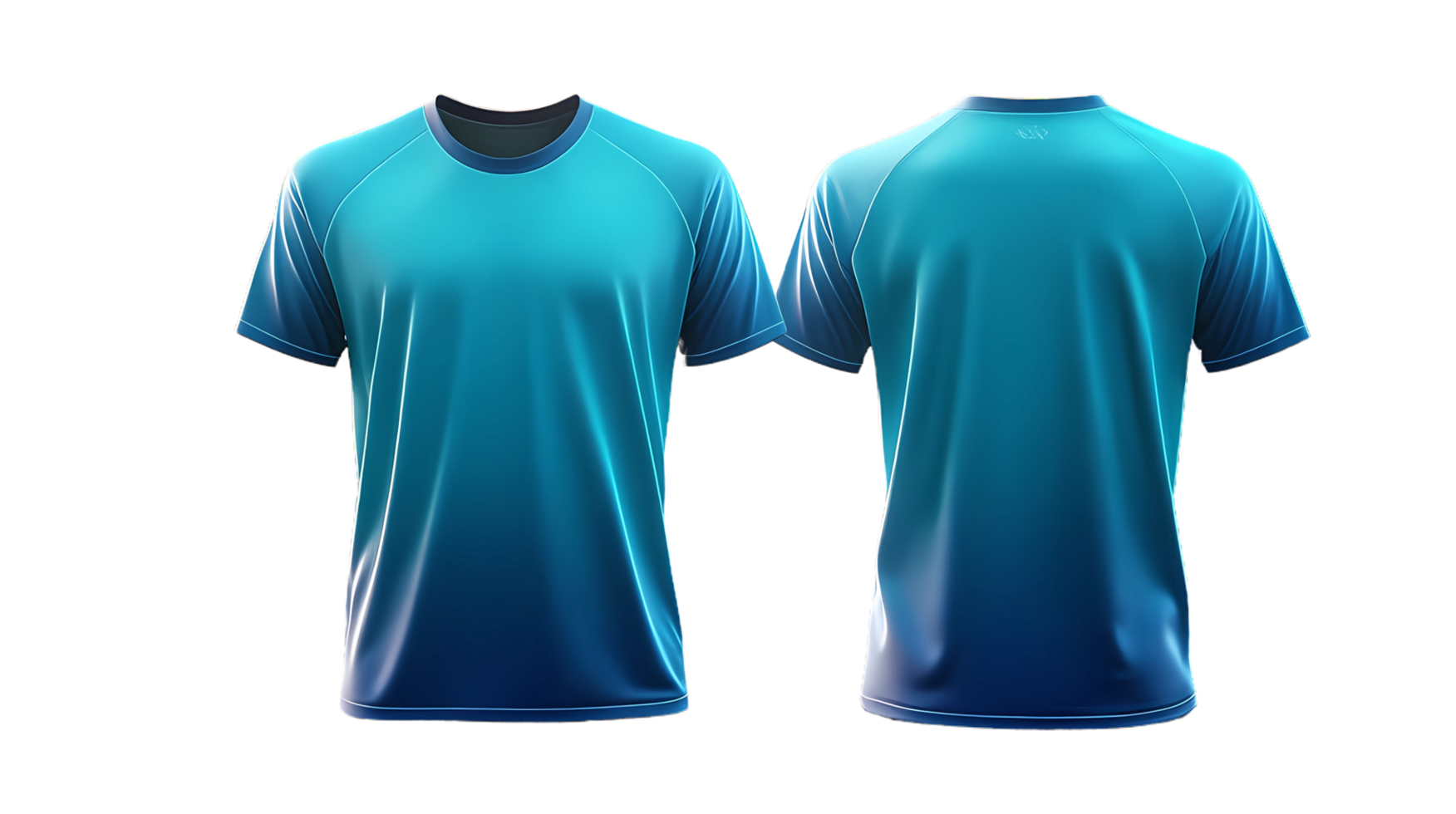 blue gradient soccer jersey mockup template png