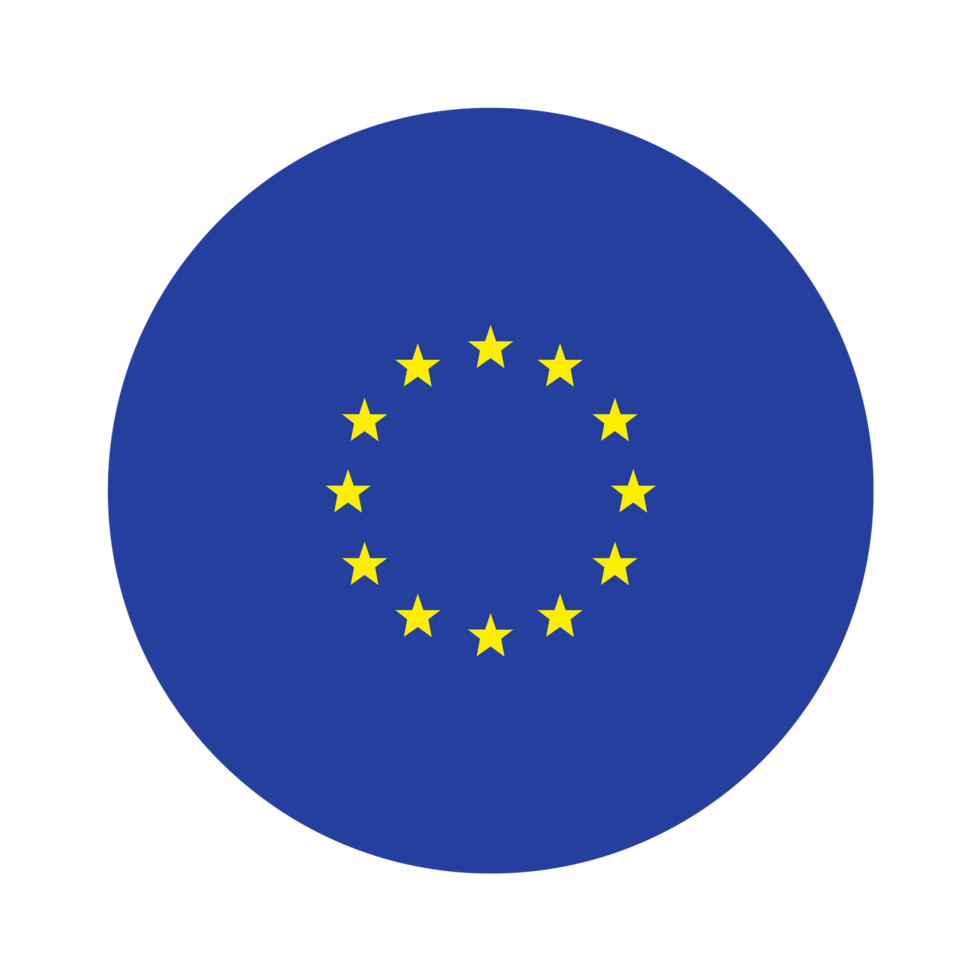 European Union, EU, Round Flag png