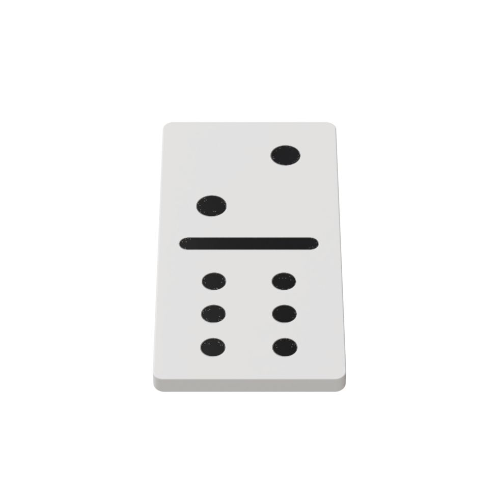 Domino Piece - Lower Medium View at 90 Degrees png