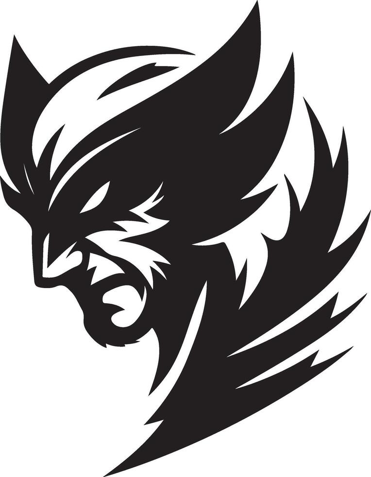 Superhero icon silhouette. vector