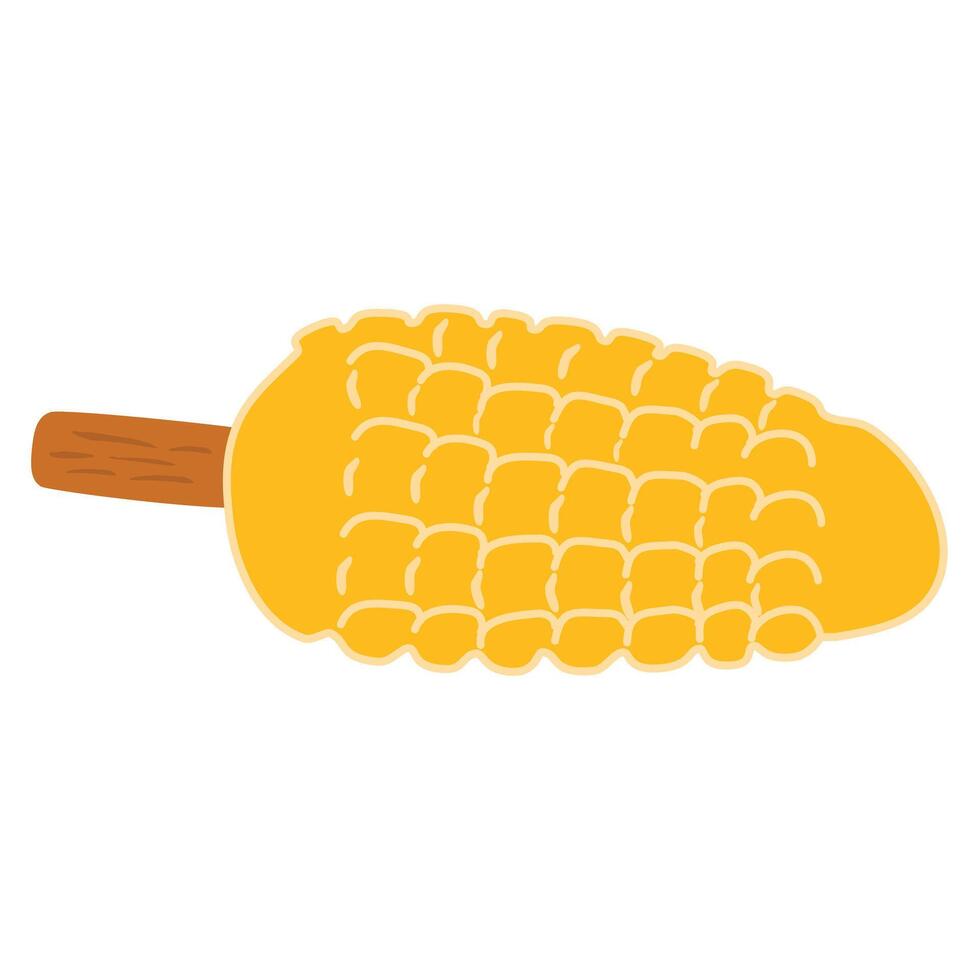sweet corn hand drawn illustration vector