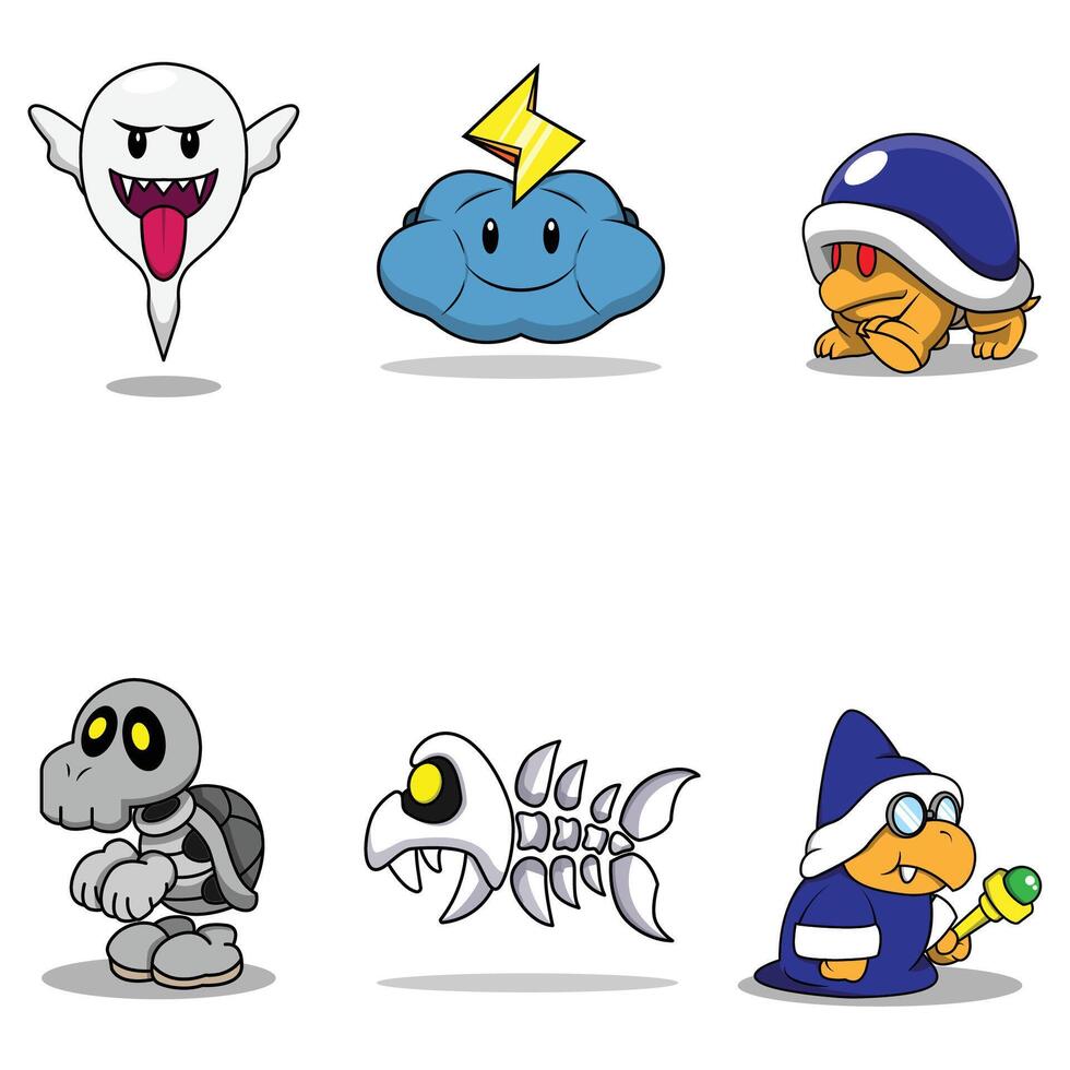 The Illustration of The Modern Enemy Game Item vector