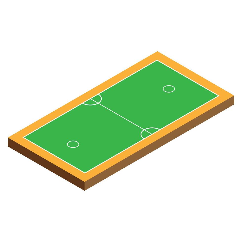 The Illustration of Sepaktakraw Green Ground vector