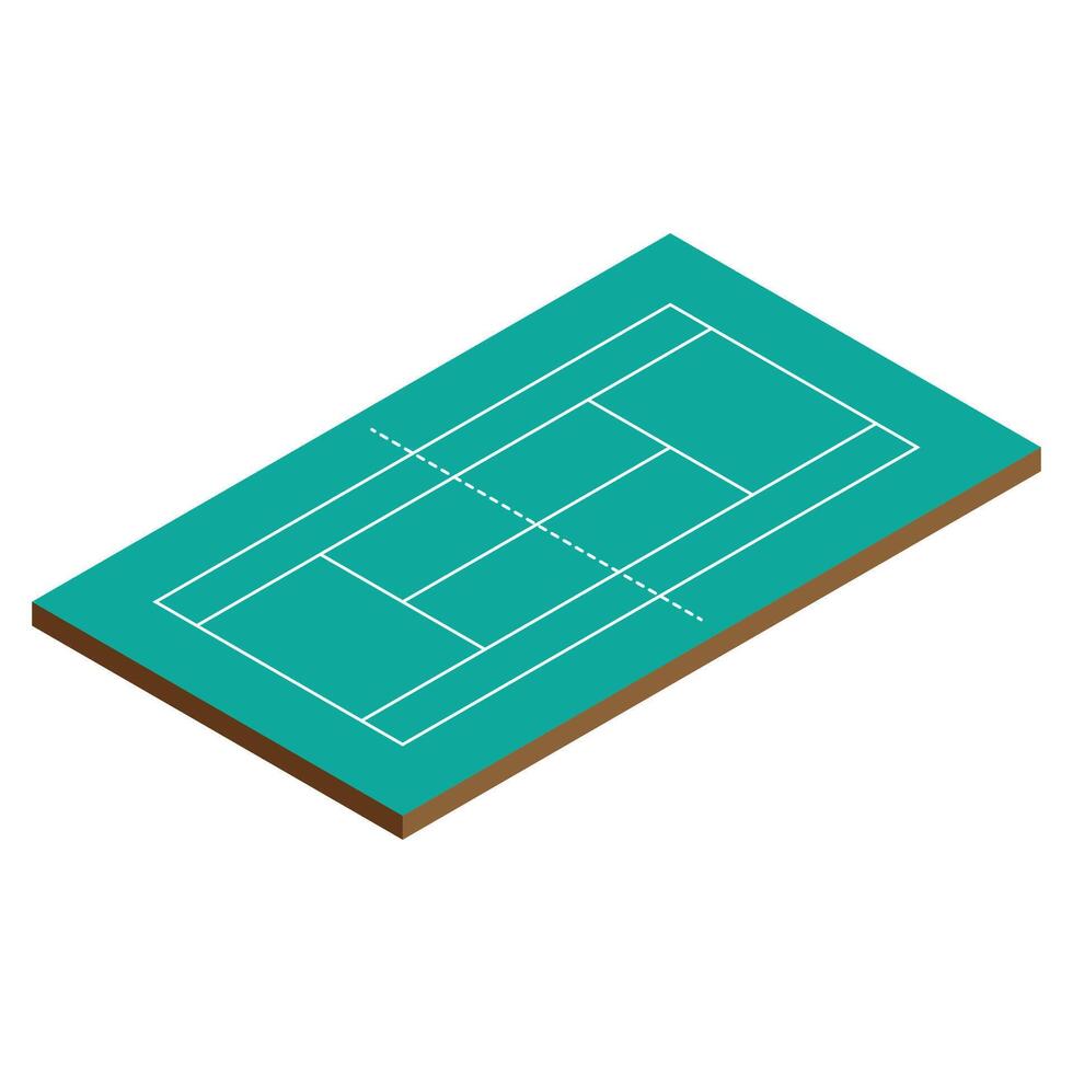 Designs of Tennis Field 3D vector