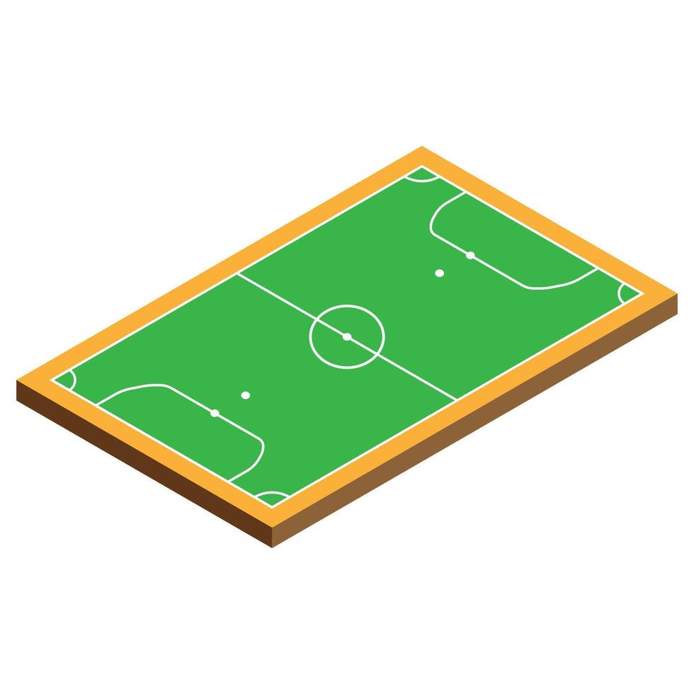 The Illustration of Futsal Field 3D vector