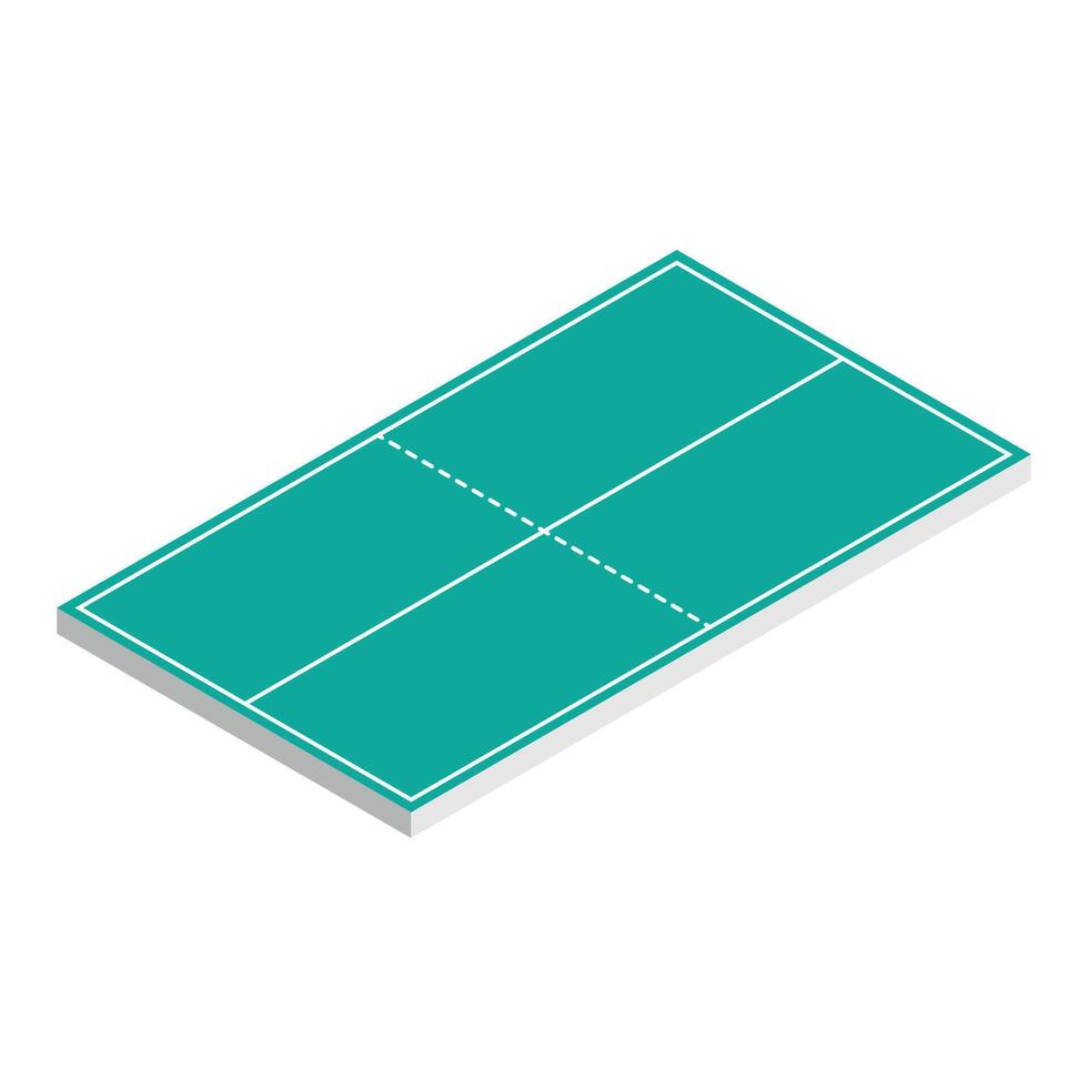Table Tennis Field 3D Designs vector