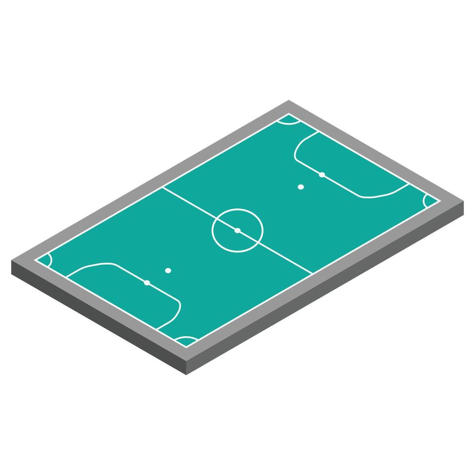 Designs of Futsal Field 3D vector