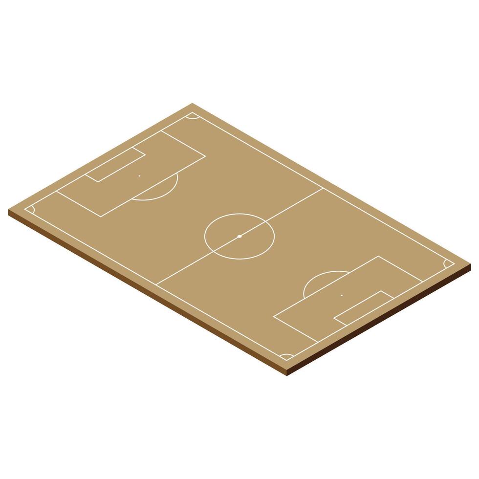 Football Field 3D Illustration vector