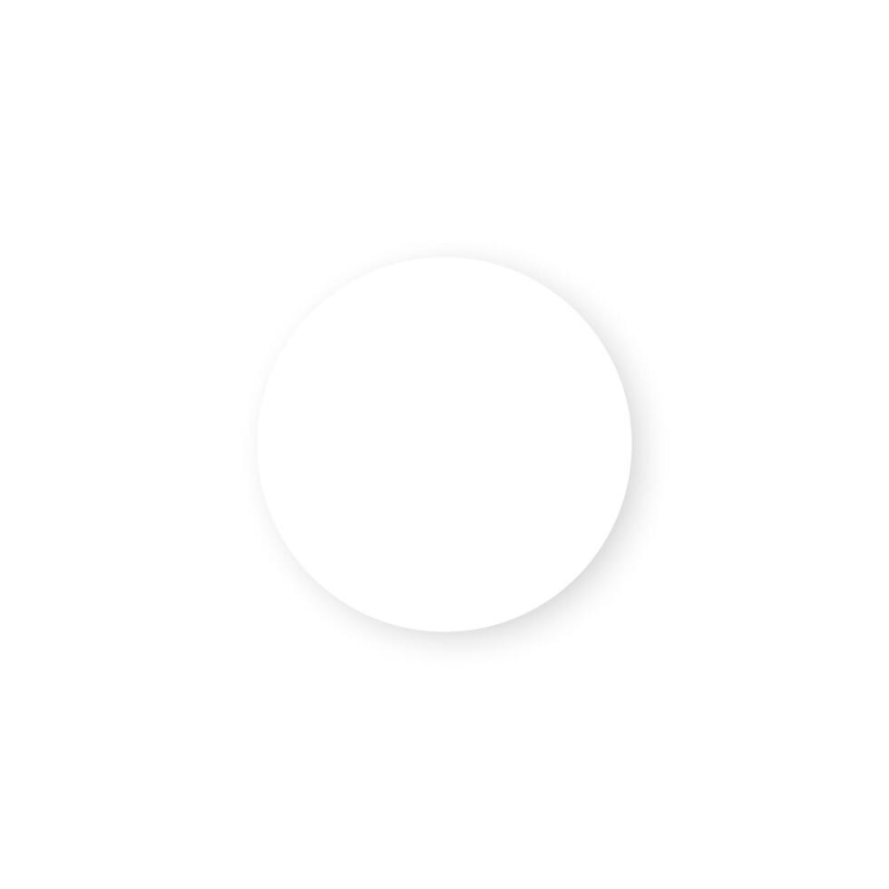 Round paper . Empty white paper plate. round plate Illustration on white background. vector