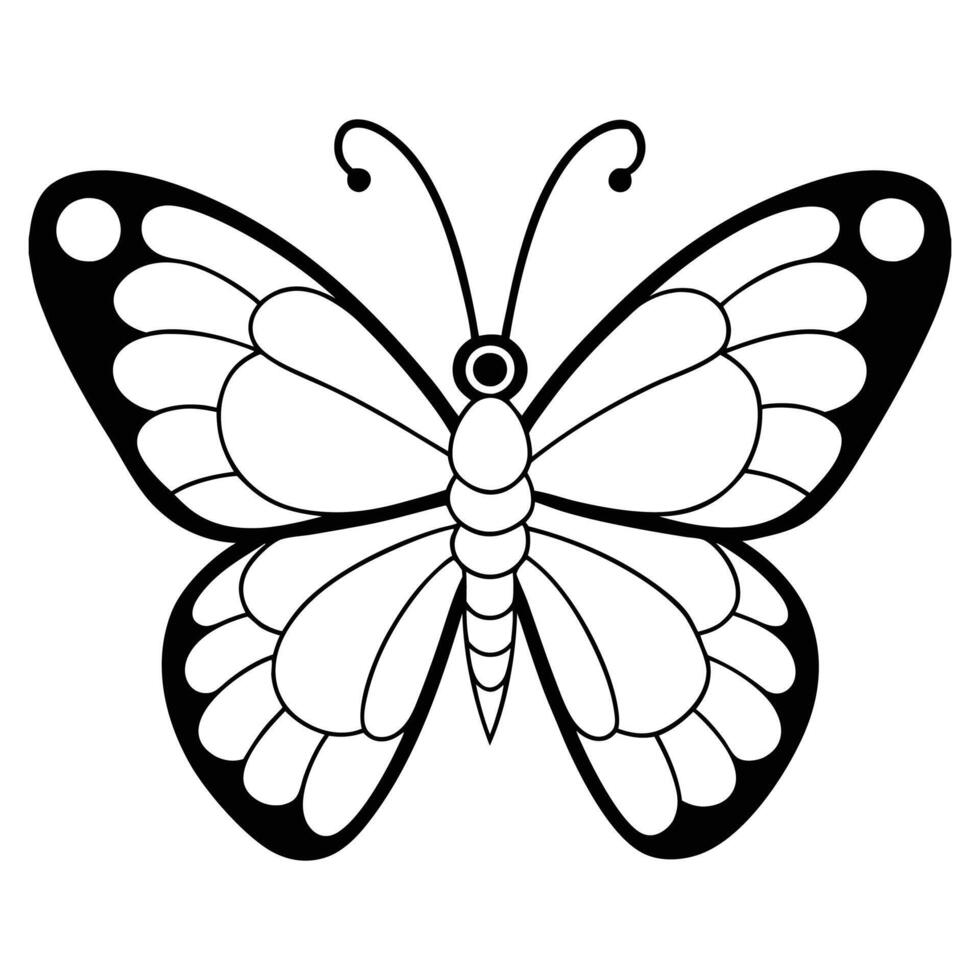 Butterfly Illustration for Kids Books vector
