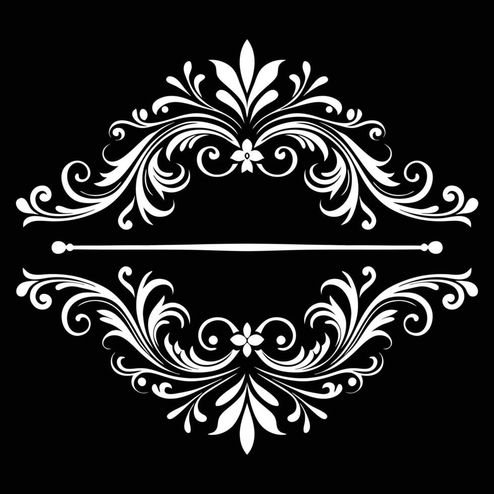 Vintage Elements Designed with Symmetrical Ornate Motifs, Refined Detailing vector