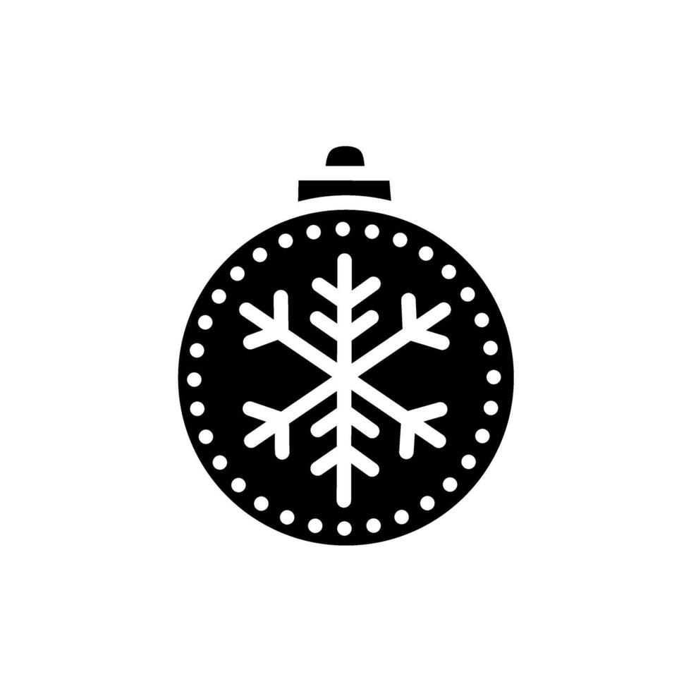 Flat Light Bulb Icon with Snowflake shape in the middle vector