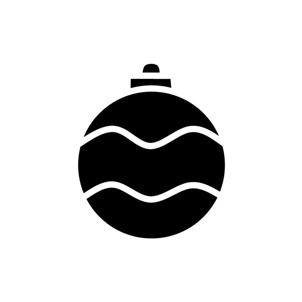 Minimalist Light Bulb Flat Icon, Decoration for Christmas or New Year Theme vector