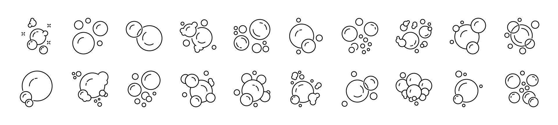 Foam Modern Linear Icon. Perfect for design, infographics, web sites, apps. vector