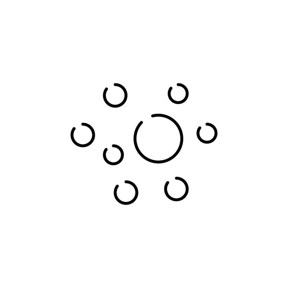 Foam Simple Isolated Line Icon for Infographics, Adverts, Web Sites, Apps and Other Types of Design vector