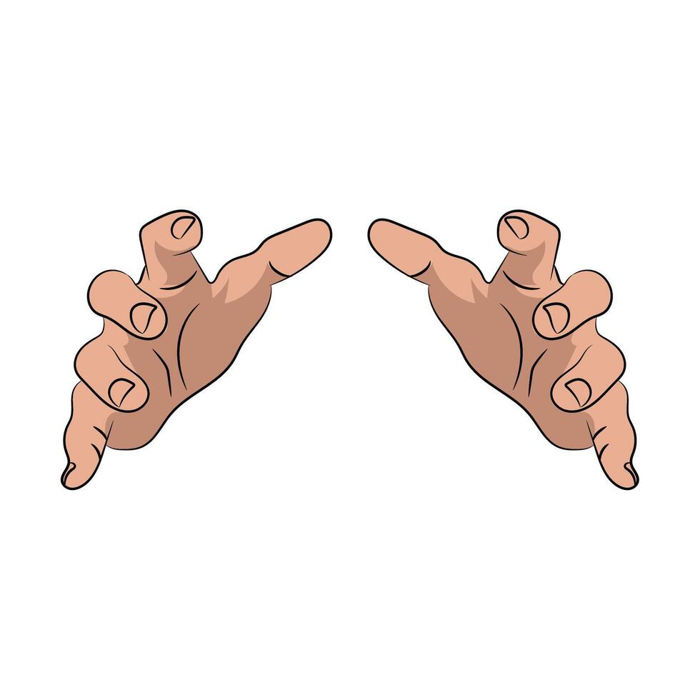 2 hand design vector