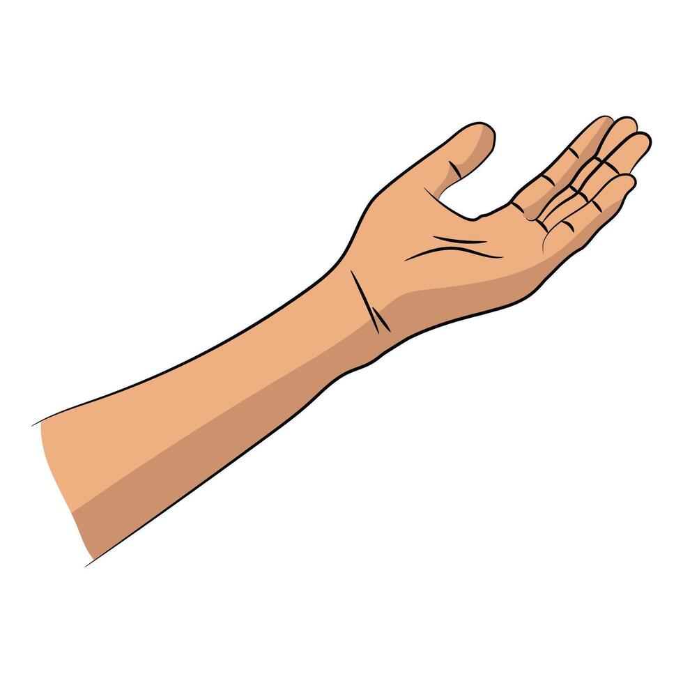 Open hand design vector
