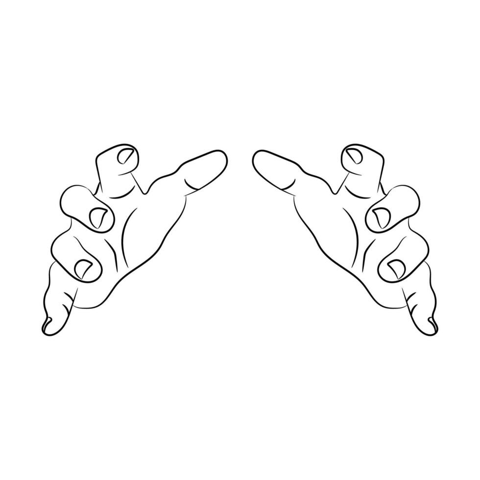 2 hand art vector