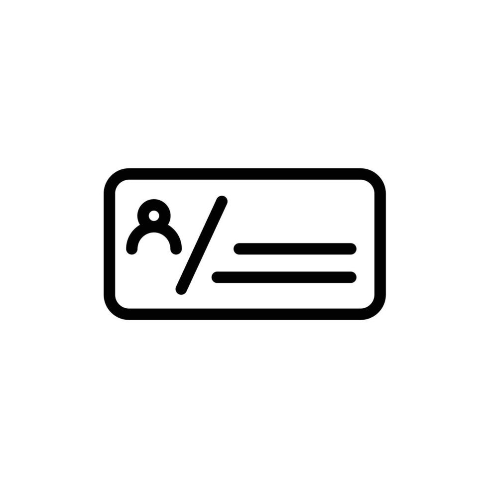 Employee Identification Card vector