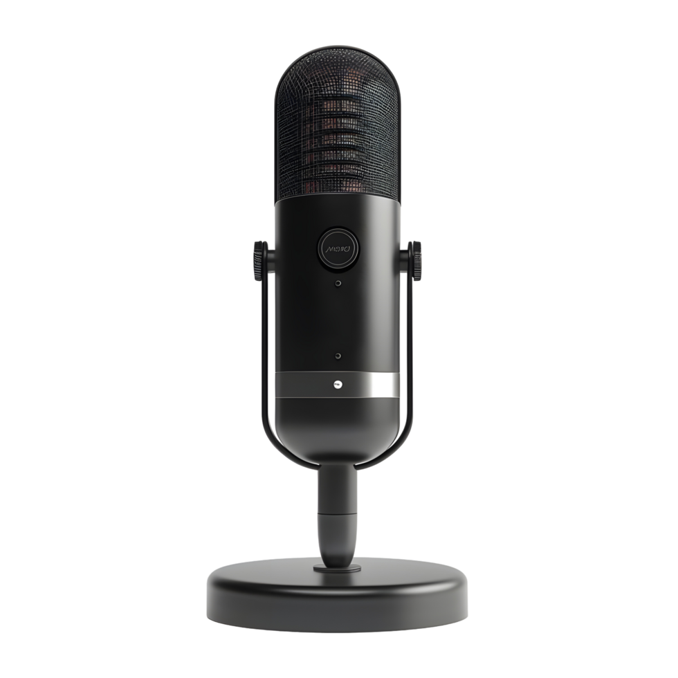Gaming microphone isolated on transparent background png