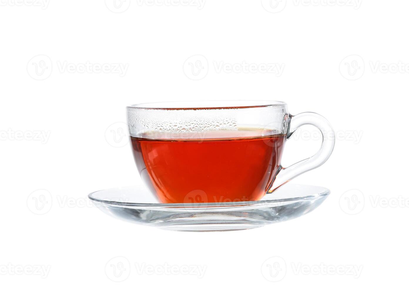 Glass of Tea. Isolated on white background, with clipping path photo
