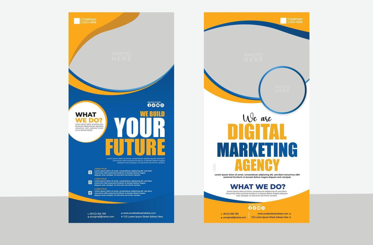 Simple minimal corporate x banner template vector