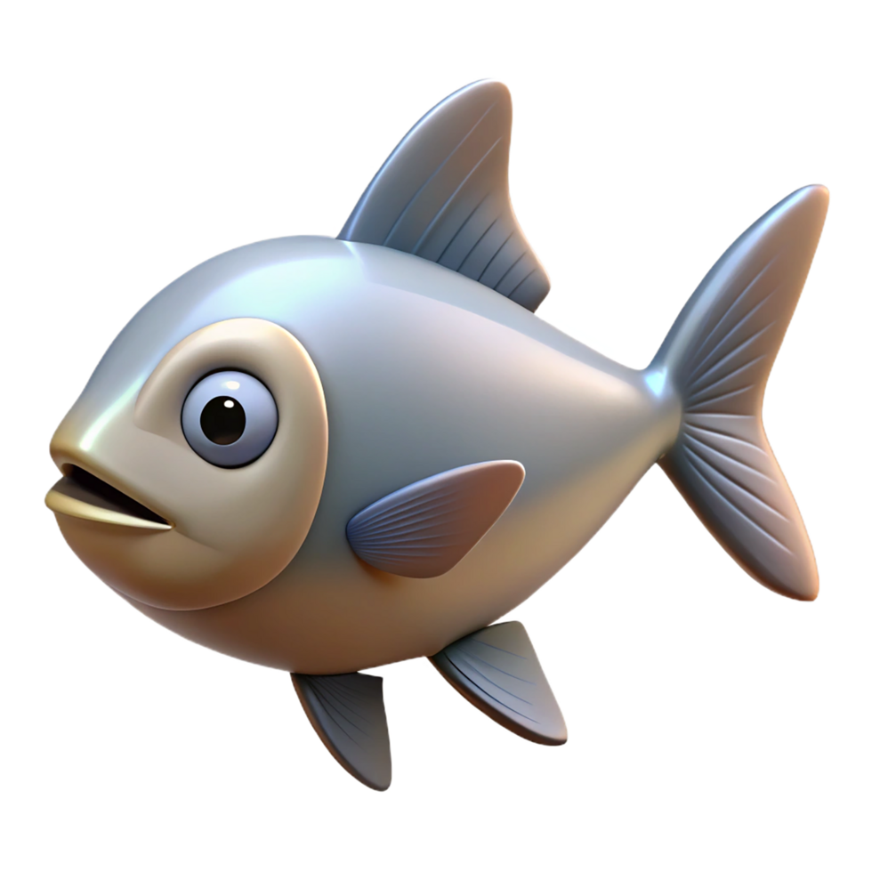 A fish with a big head and a small body png