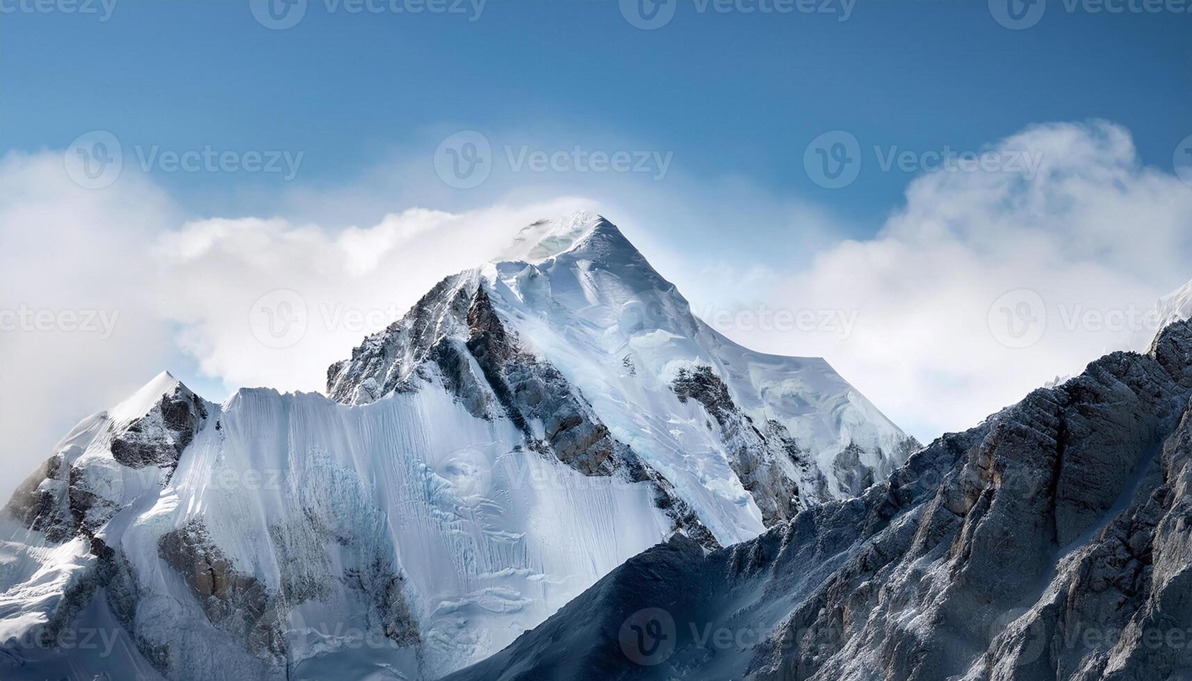 Snowy Mountains in Winter photo