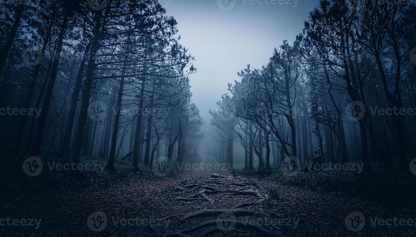 Mysterious Dark Forest photo
