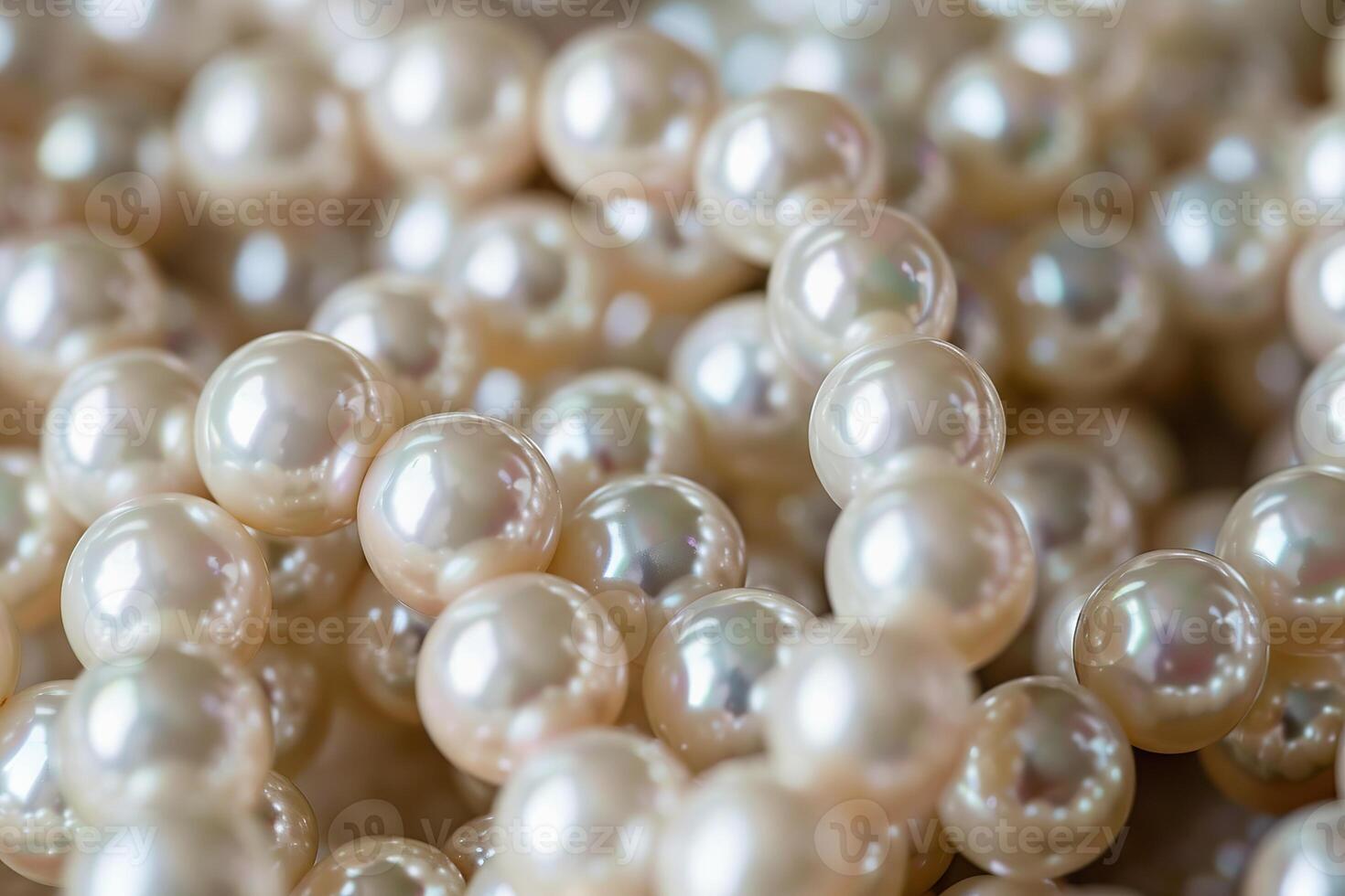Elegant Pearl Beads Close Up Luxurious Jewelry and Fashion Accessory. photo