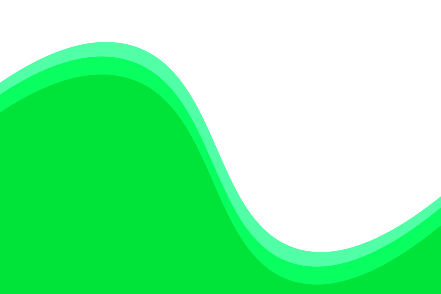 green abstract wave background png