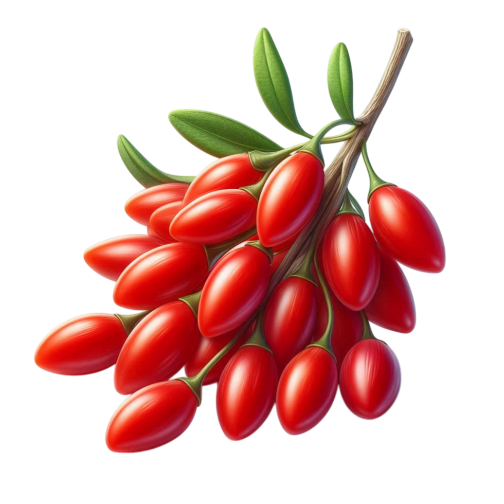 Goji Berry Fruit With Small Elongated Shape png