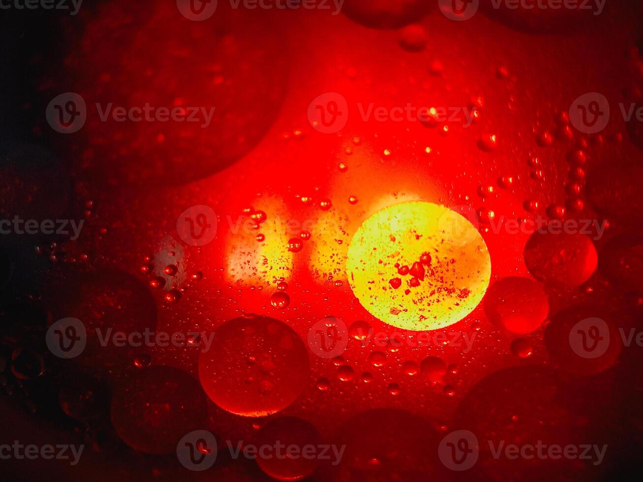 Closeup Shot Of Colorful Abstract Multicolor Water Oil Soap Bubbles Texture Background,Water And Oil Circles Color Water Photo Background.