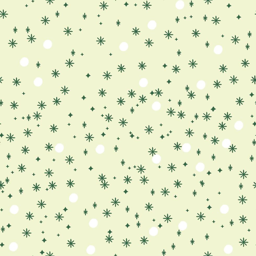 A green and white pattern with stars vector
