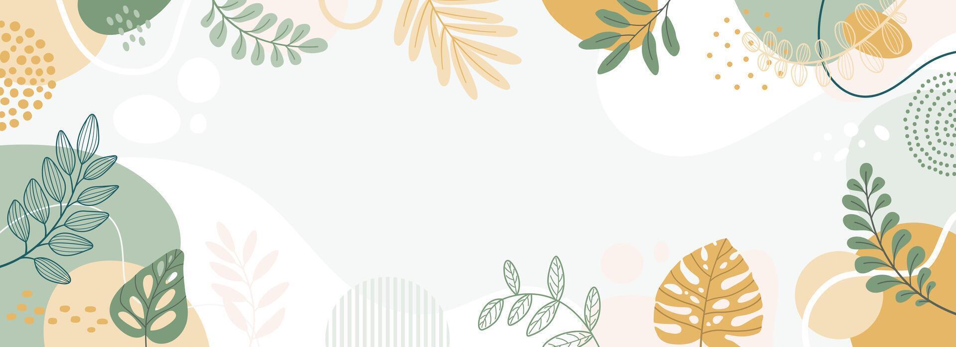 Template banner and cover. Spring backgrounds for design vector